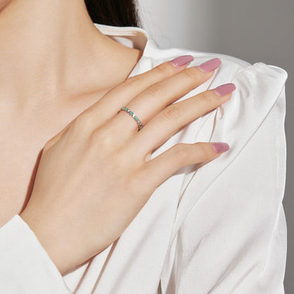 [baslovejewels]Sparkling Vibrant Round Shape Daily Ring