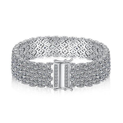 [baslovejewels]Ornate Elegant Round Cut Party Bracelet