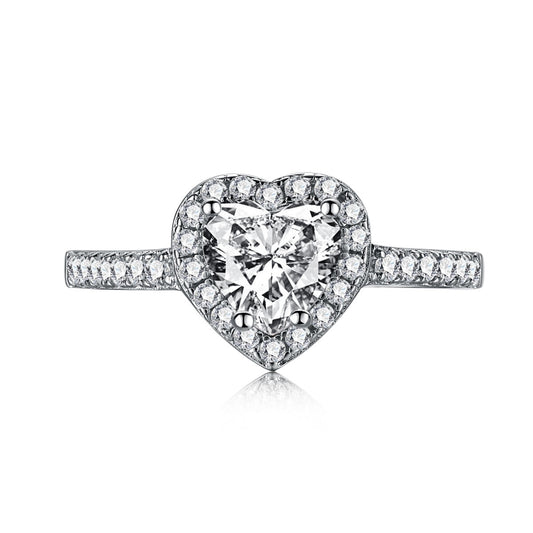 [baslovejewels]Eternity Splashy Romantic Heart Shape Lover Ring
