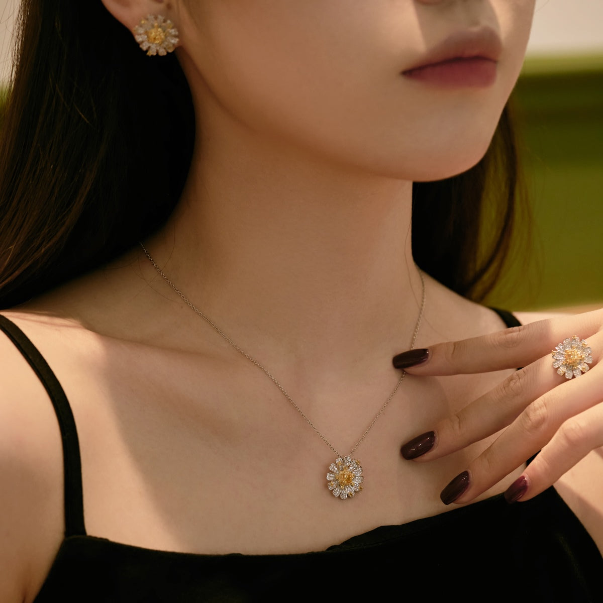 [baslovejewels]Exquisite Daisy Necklace