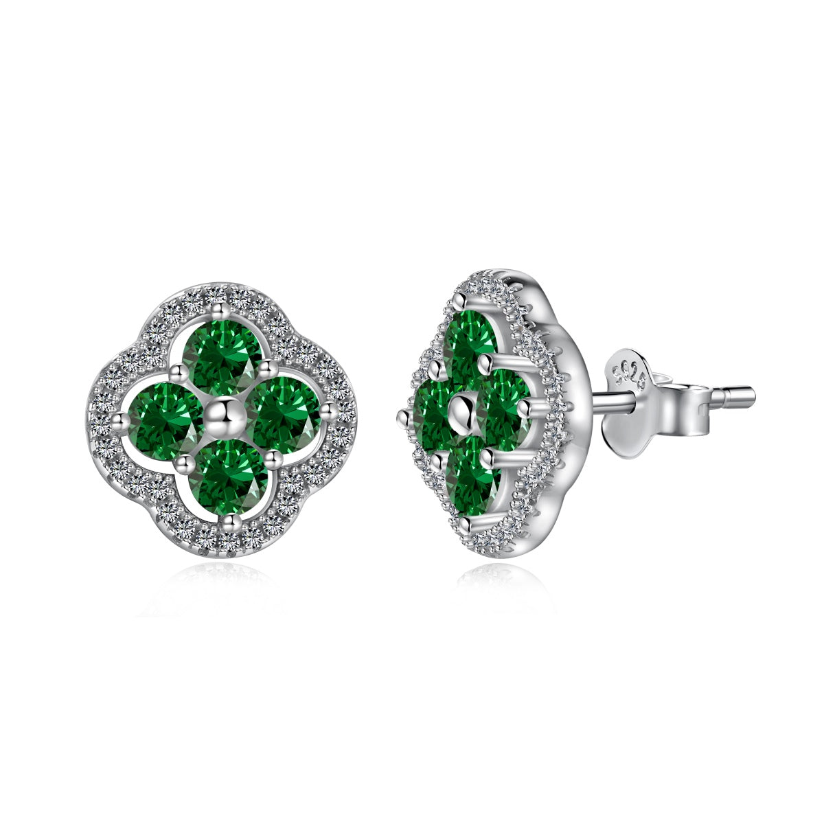 [baslovejewels]Four-Leaf Clover Exquisite Earrings