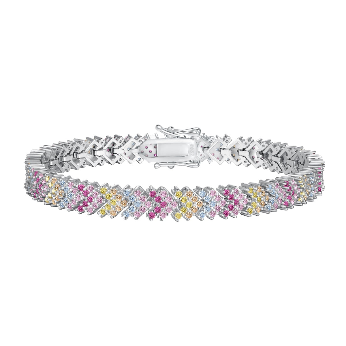 [baslovejewels]Ornate Sparkling Round Cut Party Bracelet