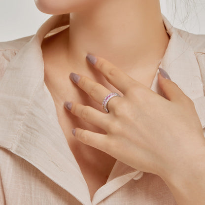 [baslovejewels]Ornate Colorful Radiant Cut Daily Ring