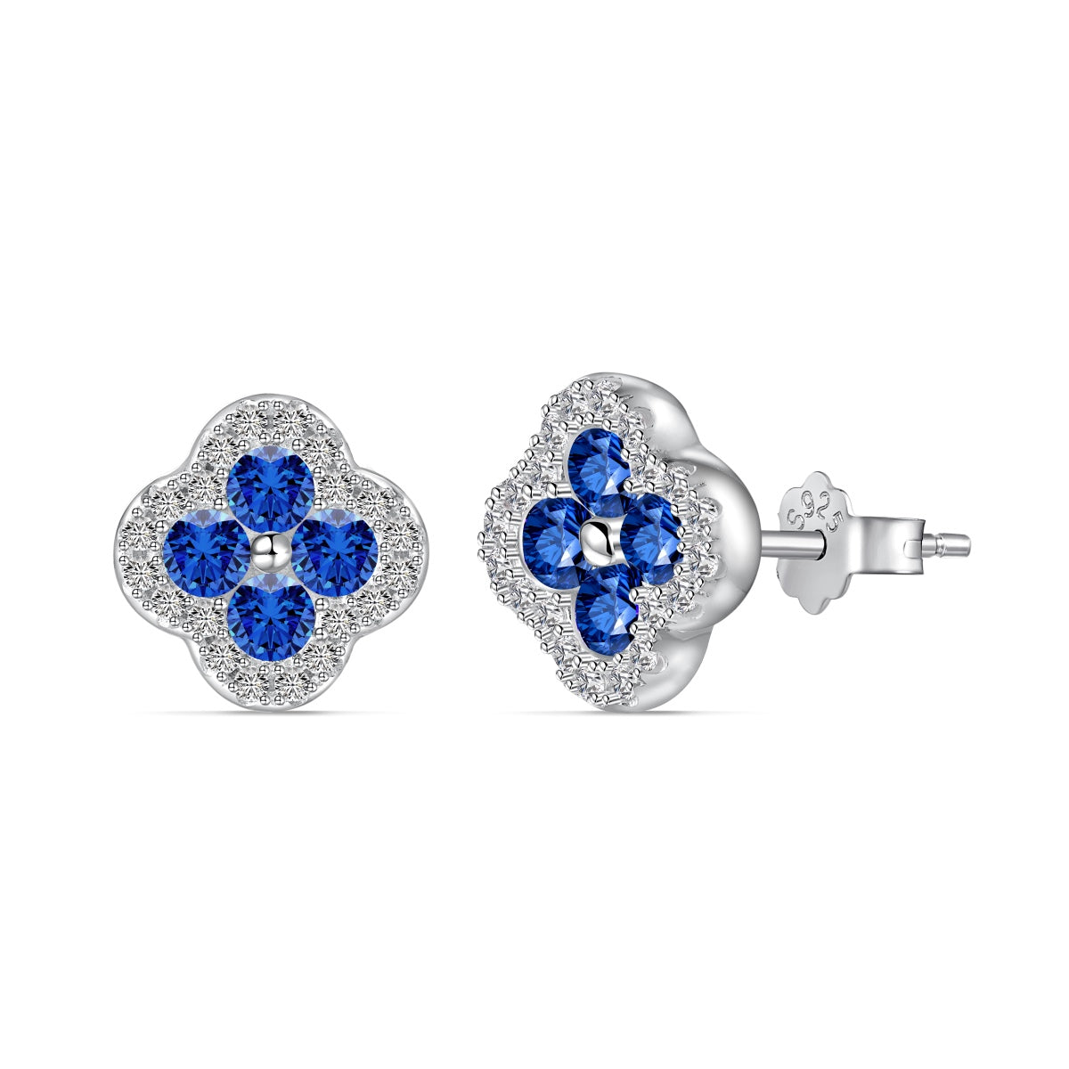 [baslovejewels]Four-Leaf Clover Flower Shaped Earrings