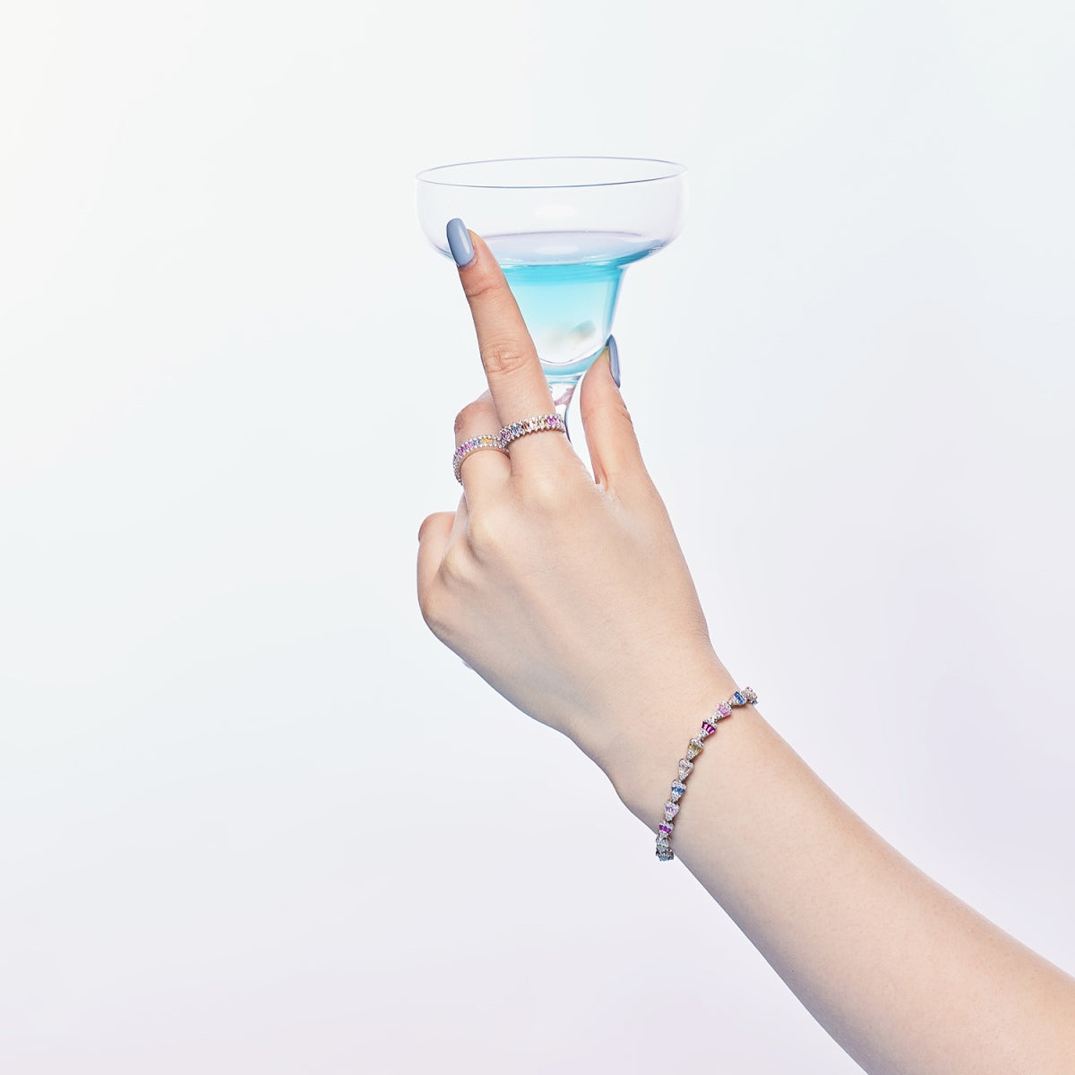 [baslovejewels]Radiant Water Drop Shape Daily Bracelet