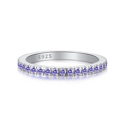 [baslovejewels]Delicate Sparkling Round Cut Daily Ring