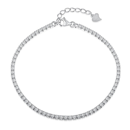 [baslovejewels]Radiant Shinning Princess Cut Tennis Bracelet