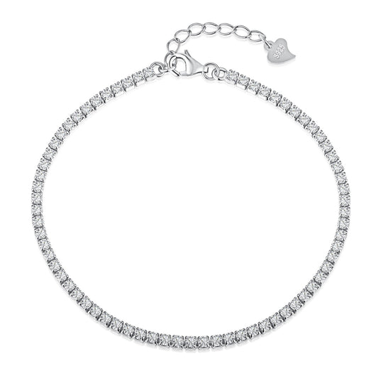 [baslovejewels]Radiant Shinning Princess Cut Tennis Bracelet