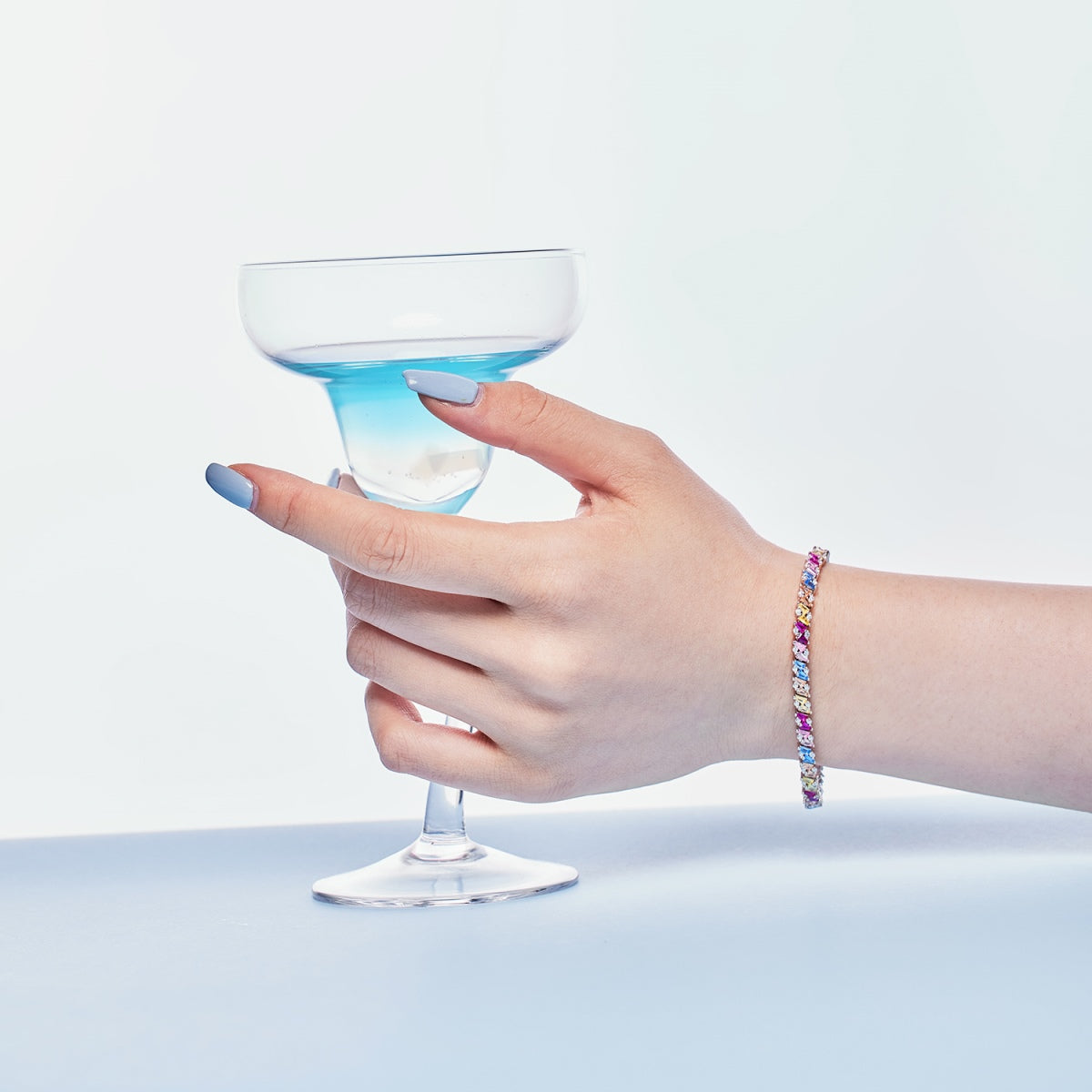 [baslovejewels]Ornate Sparkling Multi Cut Party Bracelet