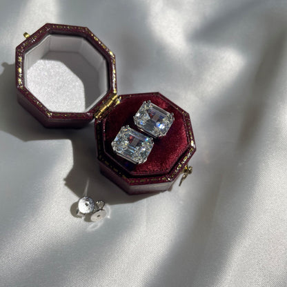 [baslovejewels]Dazzling Square Shape Earrings