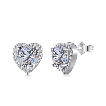 [baslovejewels]Sparkling Heart Shape Lover Earrings