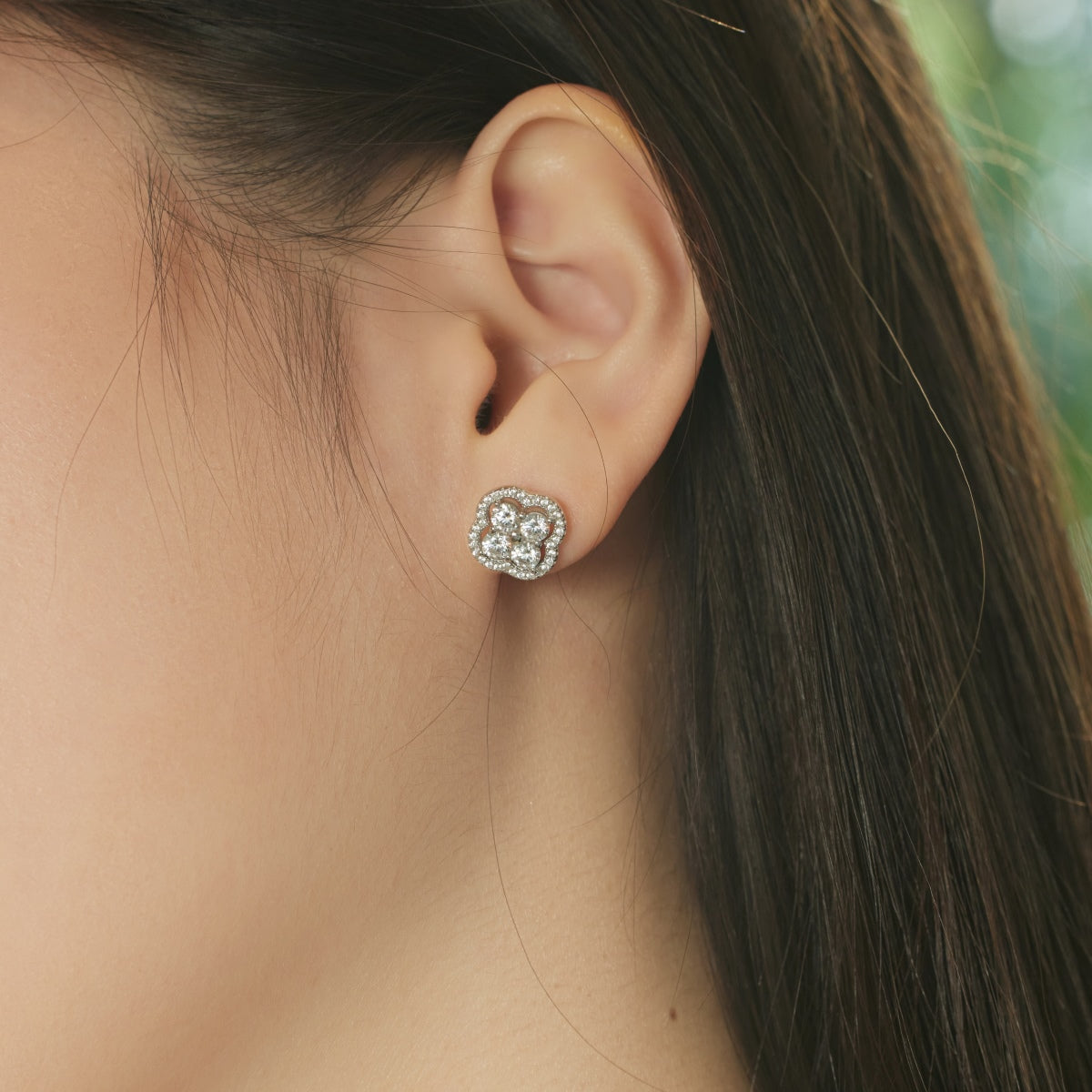 [baslovejewels]Four-Leaf Clover Exquisite Earrings