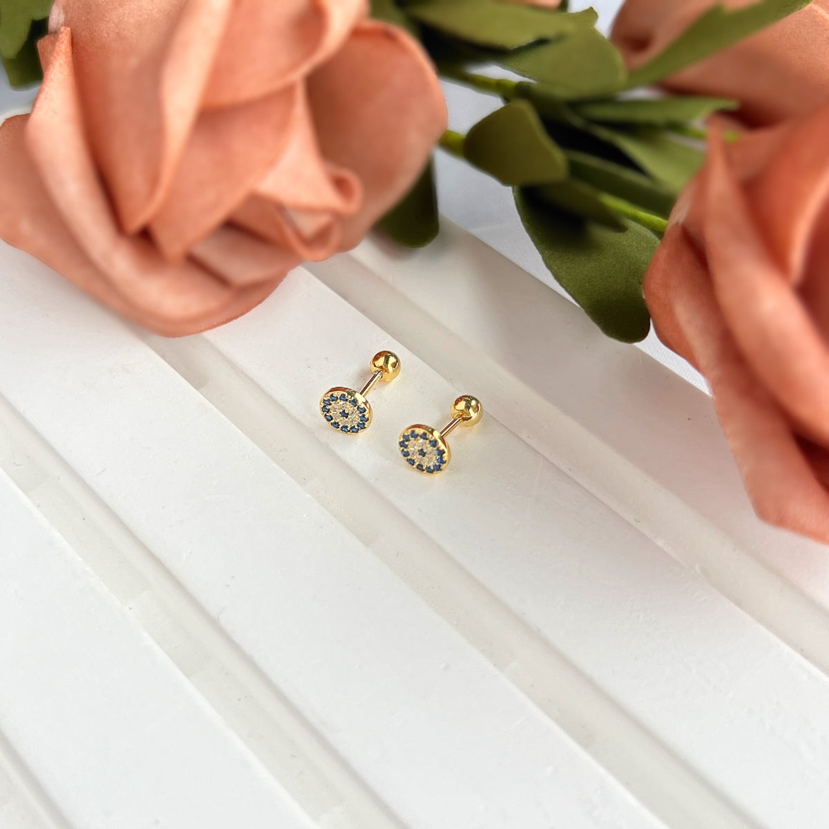 [baslovejewels]Devil's Eye Ear Bone Nail Earrings