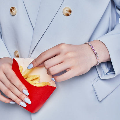 [baslovejewels]Dazzling Unique Multi Shape Daily Bracelet