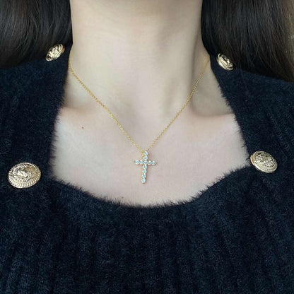 [baslovejewels]Unique Cross Shape Necklace