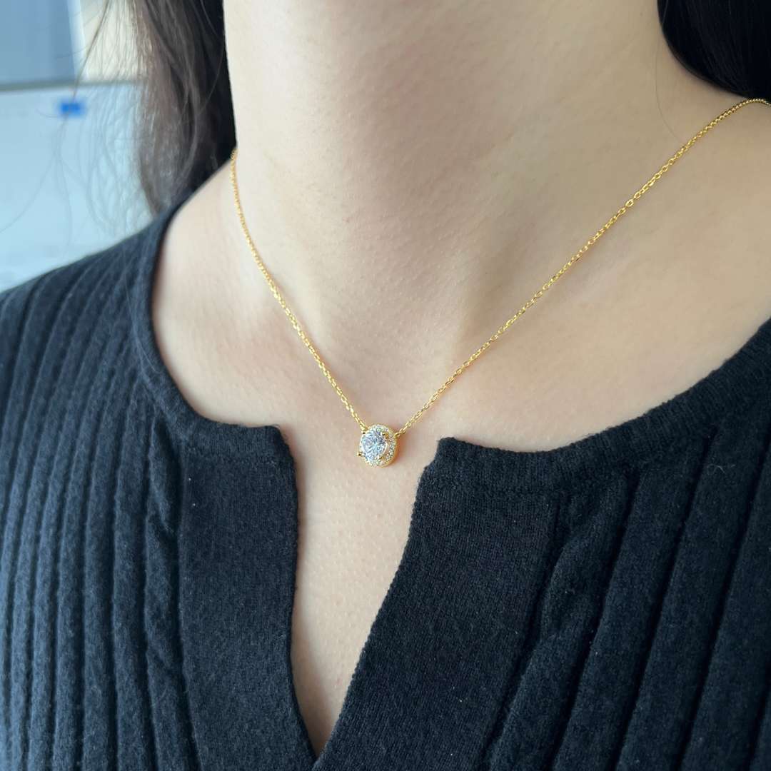 [baslovejewels]Luxurious Round Cut Necklace