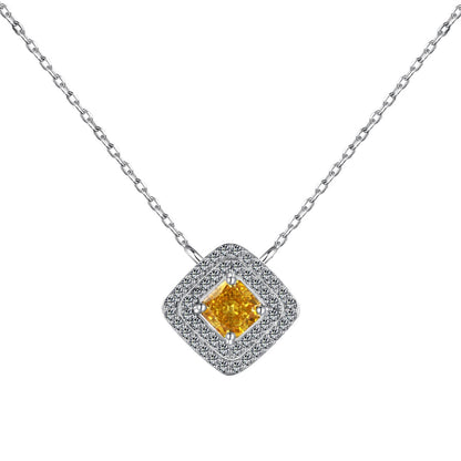 [baslovejewels]Sparkling Asscher Cut Necklace