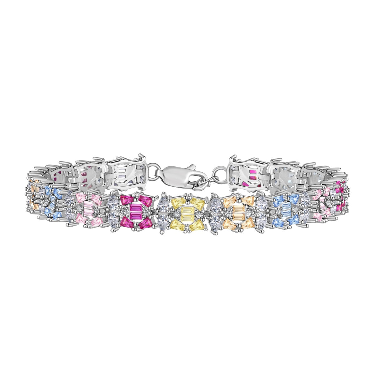 [baslovejewels]Delicate Colorful Multi Cut Party Bracelet