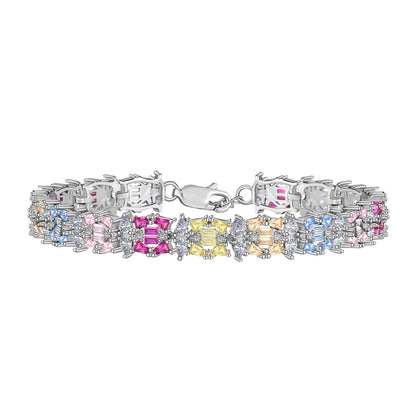 [baslovejewels]Delicate Colorful Multi Cut Party Bracelet