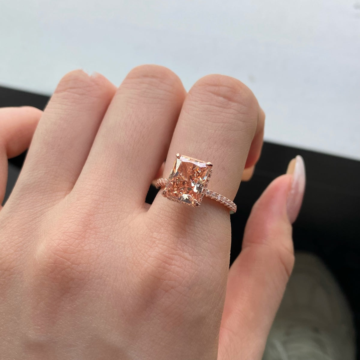 [baslovejewels]4.0 Carat Luxurious Engagement Ring