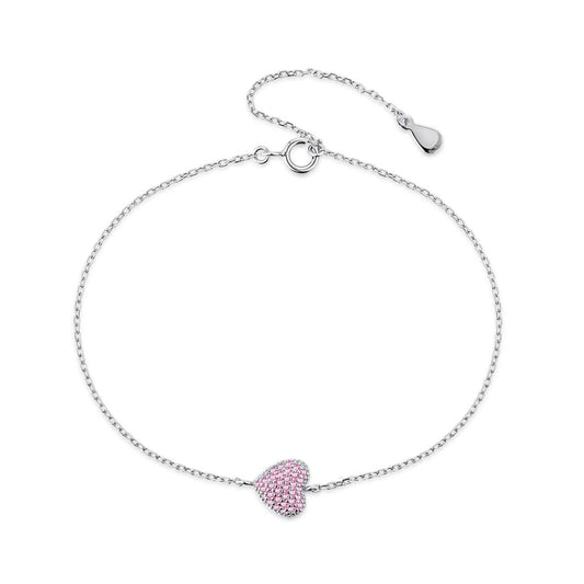 [baslovejewels]Heart-Shaped Gentle and Versatile Bracelet