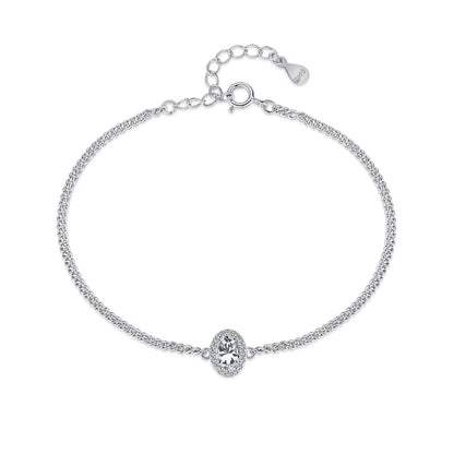 [baslovejewels]Exquisite Oval Shape Bracelet