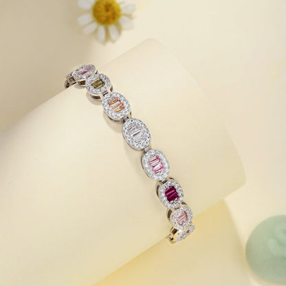 [baslovejewels]Exquisite Ornate Emerald Cut Daily Bracelet