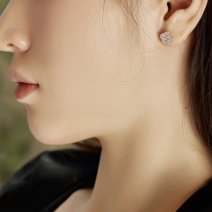 [baslovejewels]Four-Leaf Clover Flower Shaped Earrings
