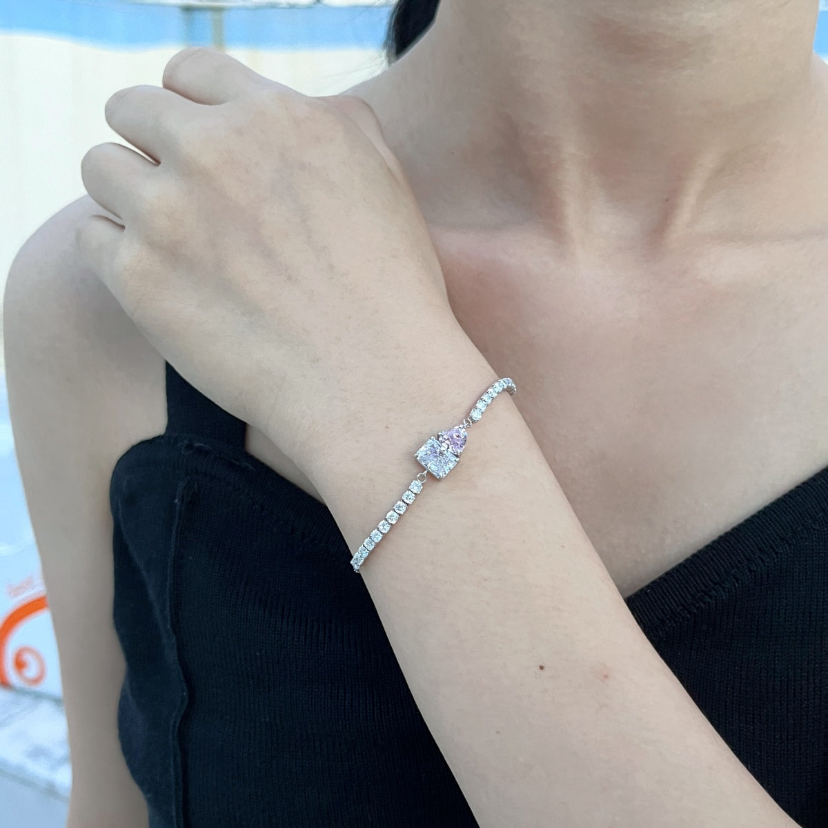 [baslovejewels]Dazzling Unique Multi Shape Lover Bracelet