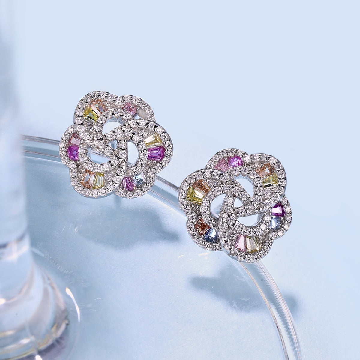[baslovejewels]Exquisite Flower Shape Daily Earrings