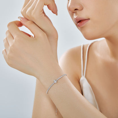 [baslovejewels]0.75 Carat Exquisite Oval Cut Daily Bracelet