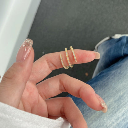 [baslovejewels]Unique Vibrant Entangle Daily Ring