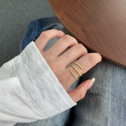 [baslovejewels]Unique Vibrant Entangle Daily Ring