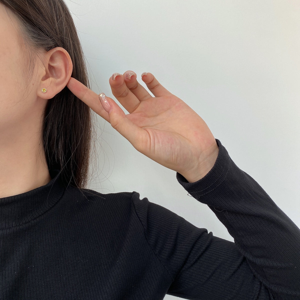 [baslovejewels]Sparkling Colorful Round Shape Earrings