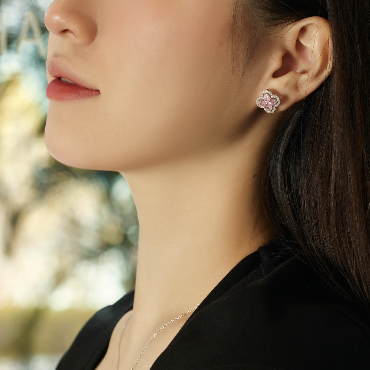 [baslovejewels]Lucky Four-Leaf Clover Exquisite Earrings