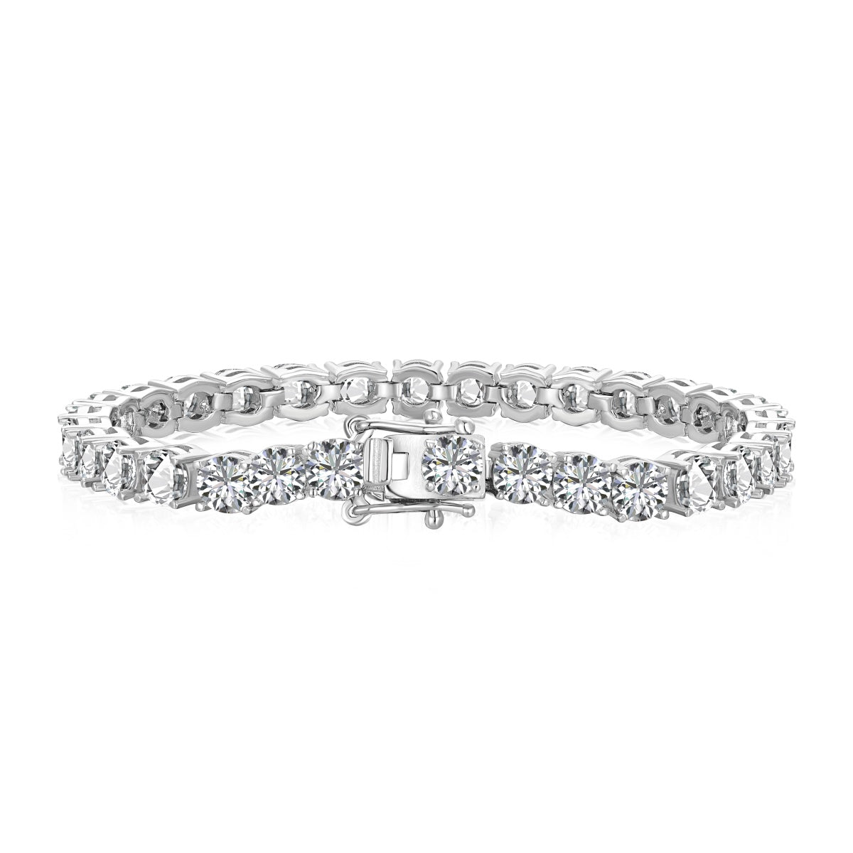[baslovejewels]Ornate Sparkling Round Cut Wedding Bracelet