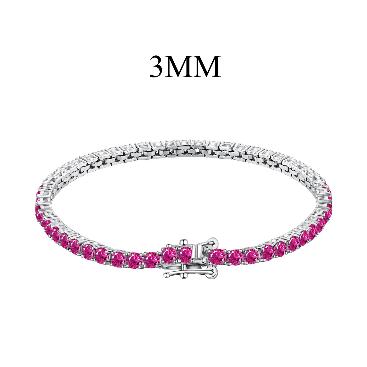 [baslovejewels]Radiant Colorful Round Cut Party Bracelet