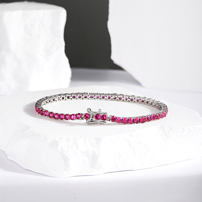 [baslovejewels]Radiant Colorful Round Cut Party Bracelet