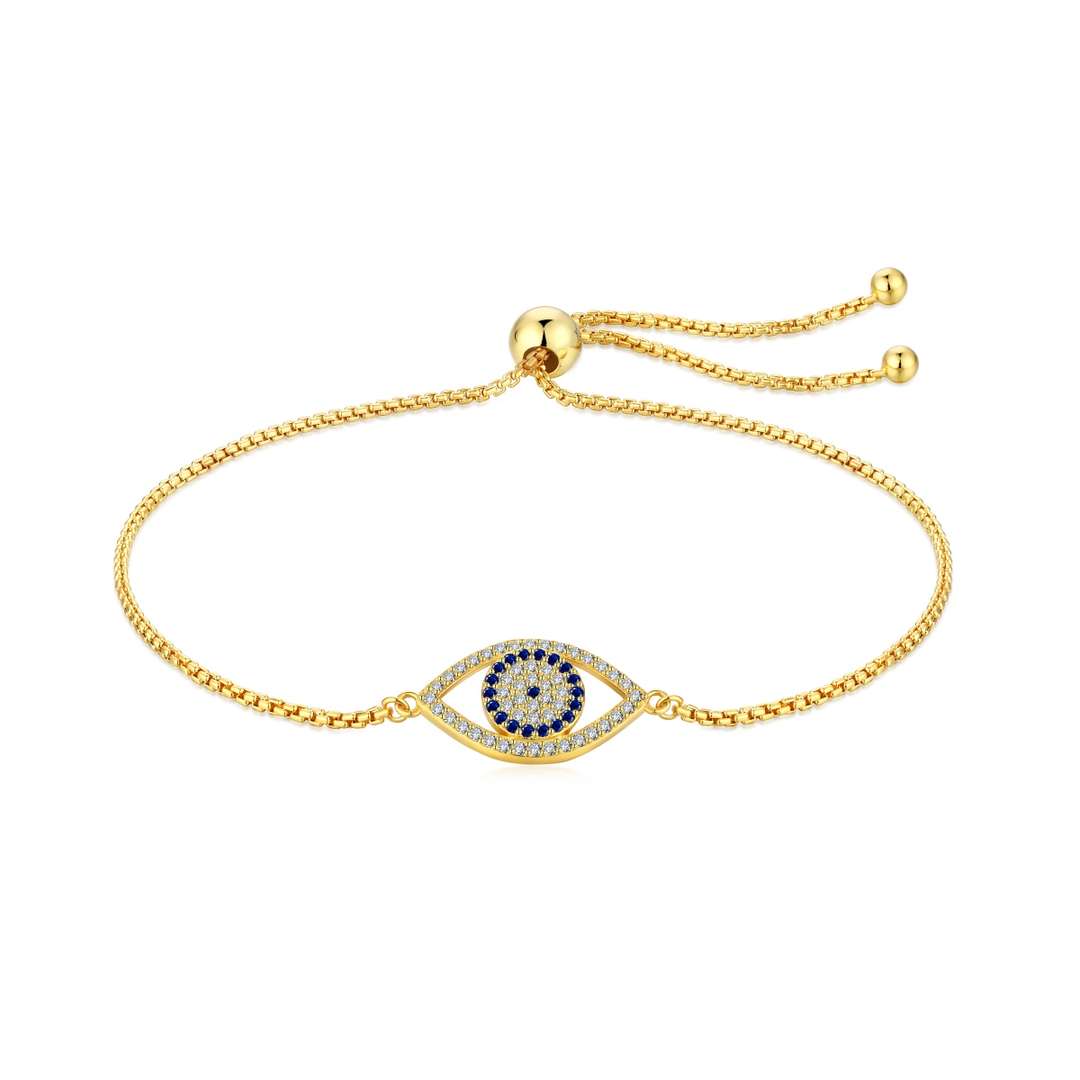 [baslovejewels]Dazzling Eye Shape Necklace
