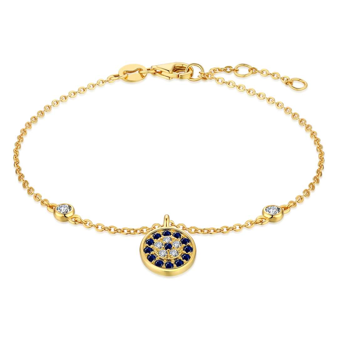 [baslovejewels]Devil's Eye Round Shape Bracelet