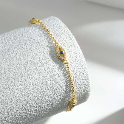 [baslovejewels]Evil Eye Shape Pendent Necklace