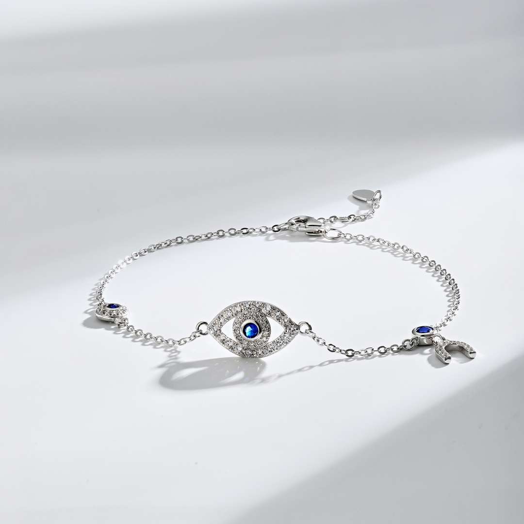 [baslovejewels]Dainty Eye Shape Necklace
