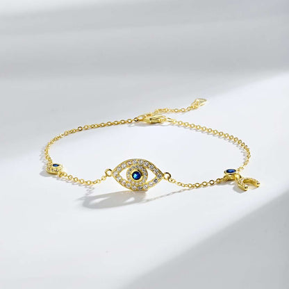 [baslovejewels]Dainty Eye Shape Necklace