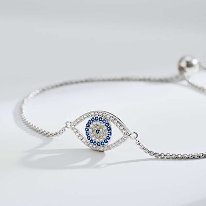 [baslovejewels]Dazzling Eye Shape Necklace
