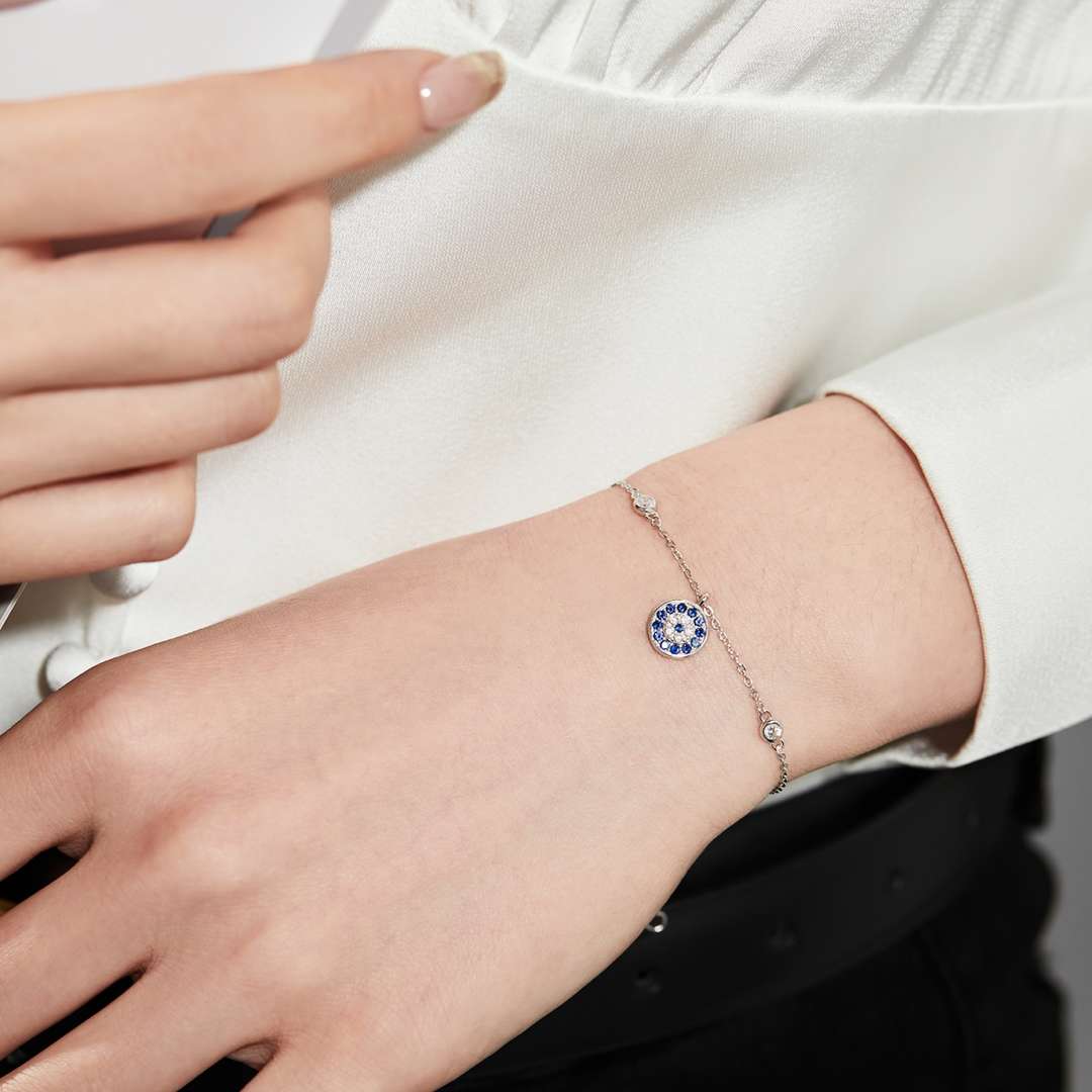 [baslovejewels]Devil's Eye Round Shape Bracelet