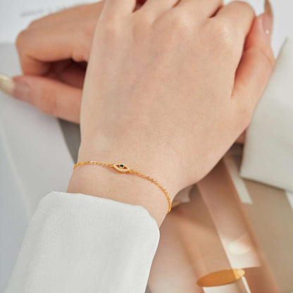 [baslovejewels]Evil Eye Shape Necklace