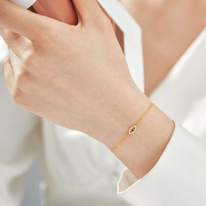 [baslovejewels]Evil Eye Shape Necklace