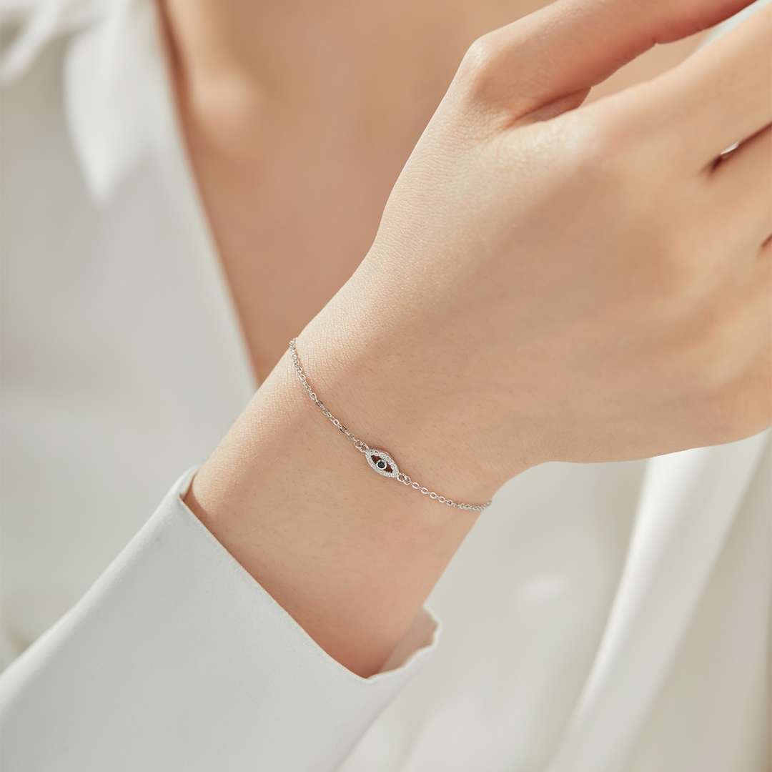 [baslovejewels]Evil Eye Shape Necklace