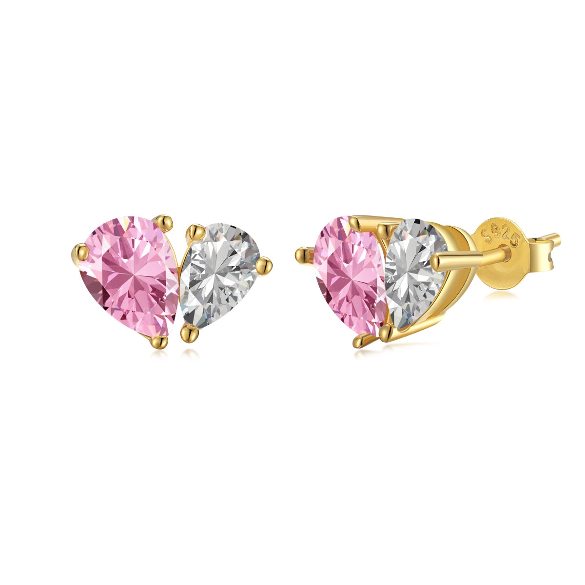 [baslovejewels]Dazzling Elegant Heart Cut Lover Earrings