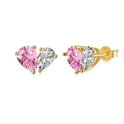 [baslovejewels]Dazzling Elegant Heart Cut Lover Earrings